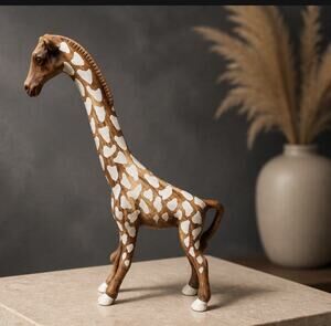 Vintage 1950’s/1960’s MCM Ceramic Tall Giraffe 17x19” Great Condition